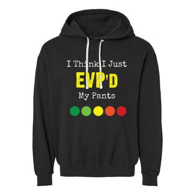 Ghost Hunting Evp Paranormal Spirit Funny Garment-Dyed Fleece Hoodie