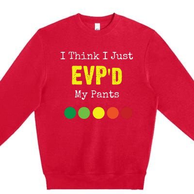 Ghost Hunting Evp Paranormal Spirit Funny Premium Crewneck Sweatshirt