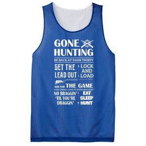 Gone Hunting Eat Sleep Hunt Funny Deer Hunter Quotes Gift Mesh Reversible Basketball Jersey Tank