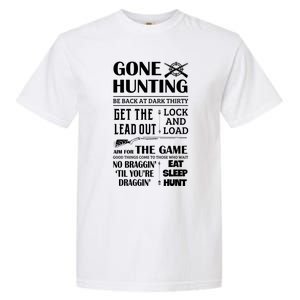 Gone Hunting Eat Sleep Hunt Funny Deer Hunter Quotes Gift Garment-Dyed Heavyweight T-Shirt