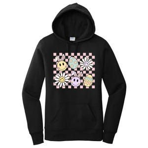 Groovy Happy Easter Floral Egg Women's Pullover Hoodie