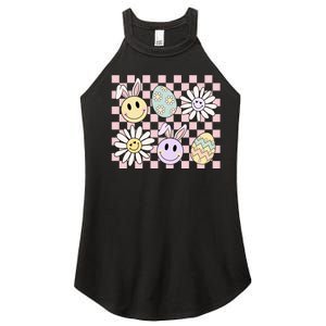 Groovy Happy Easter Floral Egg Women's Perfect Tri Rocker Tank