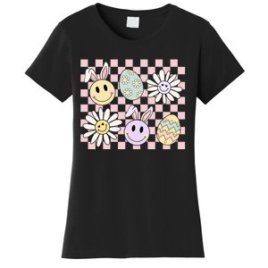 Groovy Happy Easter Floral Egg Women's T-Shirt