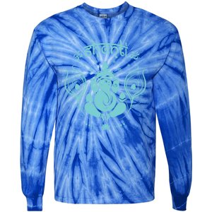 Ganesh Hindu Elephant God Peacock Feather Lotus Shanti Yoga Gift Tie-Dye Long Sleeve Shirt