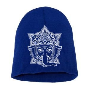 Ganesha Hindu Elephant God Ganesh Spiritual Yoga Boho Great Gift Short Acrylic Beanie