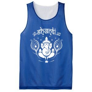 Ganesh Hindu Elephant God Shanti Peace Yoga Gift Mesh Reversible Basketball Jersey Tank