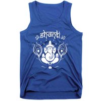 Ganesh Hindu Elephant God Shanti Peace Yoga Gift Tank Top