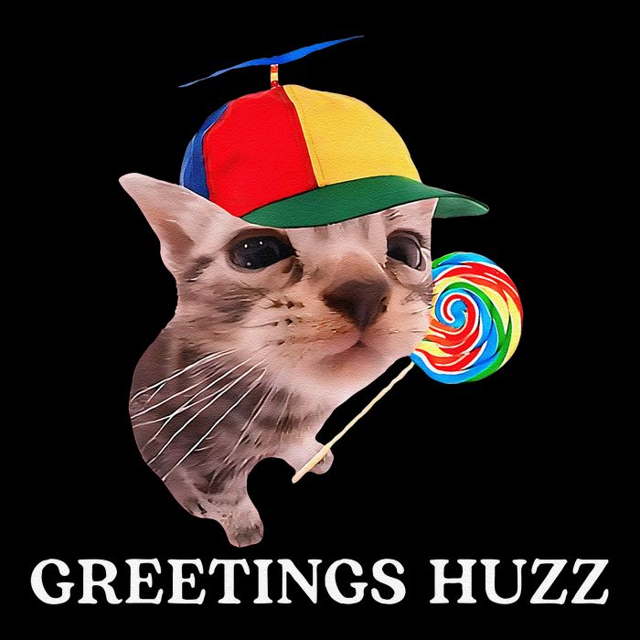 Greetings Huzz Funny Gen Z Gen Alpha Slang Silly Cat Meme Mug