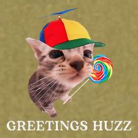 Greetings Huzz Funny Gen Z Gen Alpha Slang Silly Cat Meme Garment-Dyed Women's Muscle Tee