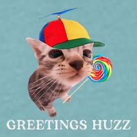 Greetings Huzz Funny Gen Z Gen Alpha Slang Silly Cat Meme Sueded Cloud Jersey T-Shirt