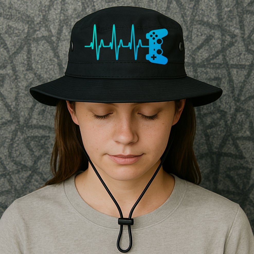 Gamer Heartbeat For Gaming Gift Bucket Hat