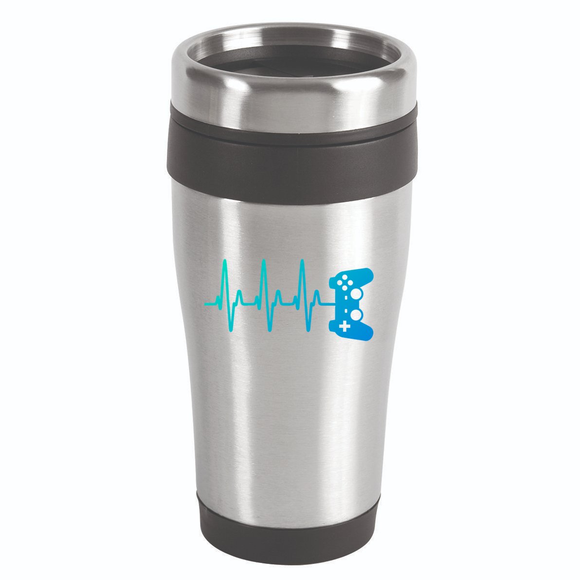 Gamer Heartbeat For Gaming Gift 16oz Travel Tumbler