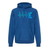 Gamer Heartbeat For Gaming Gift Premium Hoodie