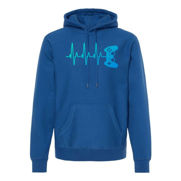 Gamer Heartbeat For Gaming Gift Premium Hoodie