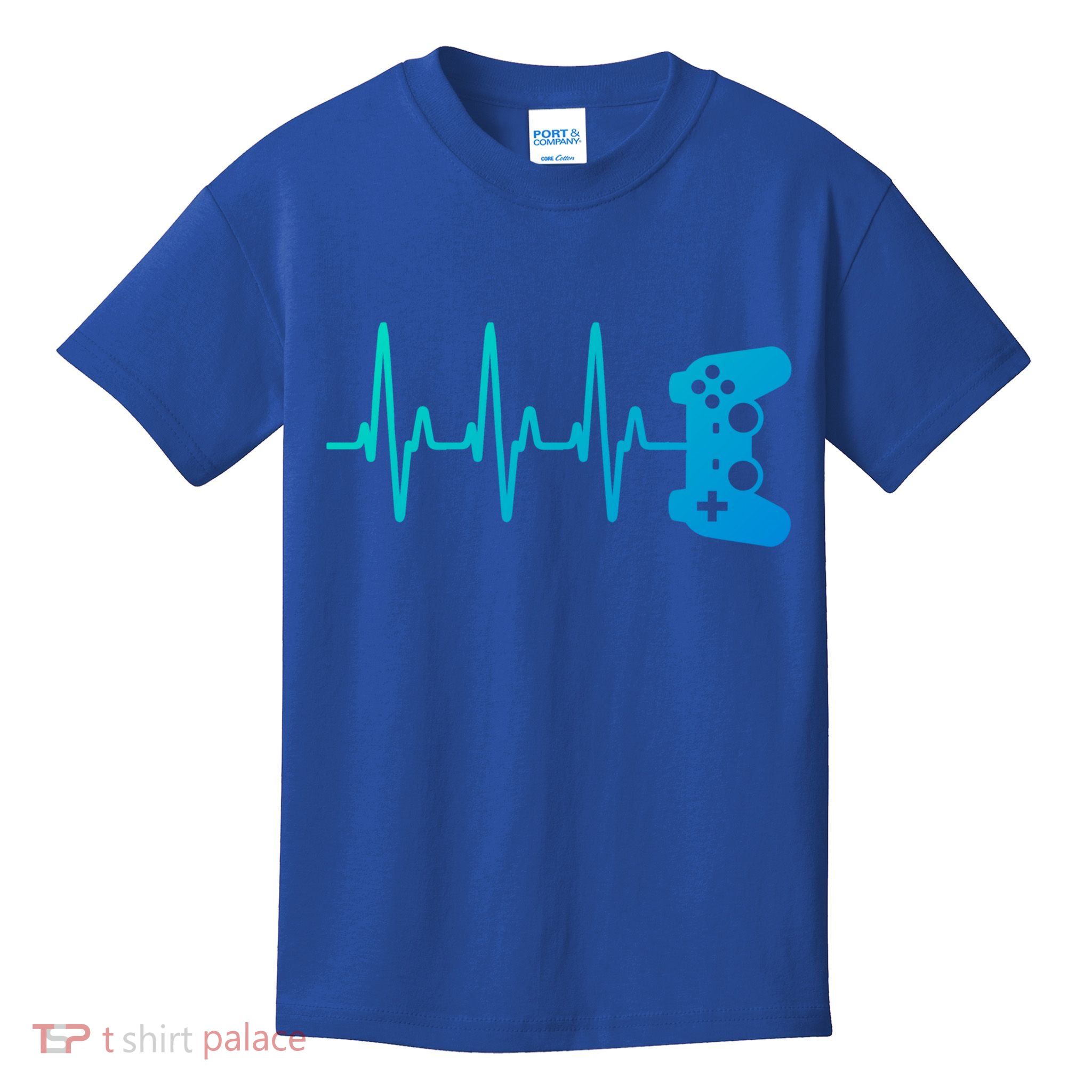 Gamer Heartbeat For Gaming Gift Kids T-Shirt