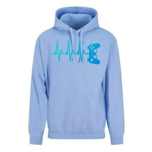 Gamer Heartbeat For Gaming Gift Unisex Surf Hoodie