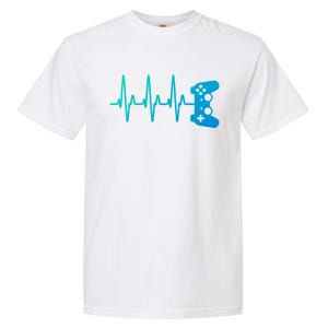 Gamer Heartbeat For Gaming Gift Garment-Dyed Heavyweight T-Shirt