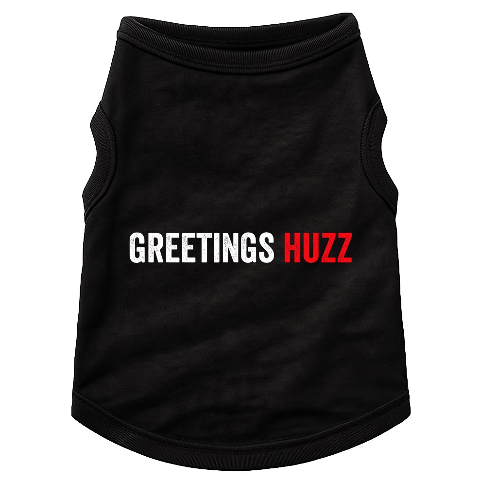 Greetings Huzz Funny Gen Z Gen Alpha Slang Meme Doggie Tank