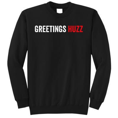 Greetings Huzz Funny Gen Z Gen Alpha Slang Meme Sweatshirt