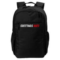 Greetings Huzz Funny Gen Z Gen Alpha Slang Meme Daily Commute Backpack