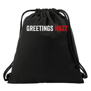 Greetings Huzz Funny Gen Z Gen Alpha Slang Meme Drawstring Bag