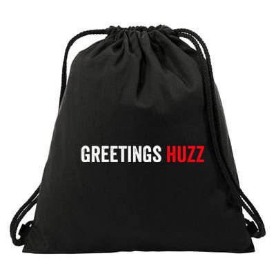 Greetings Huzz Funny Gen Z Gen Alpha Slang Meme Drawstring Bag