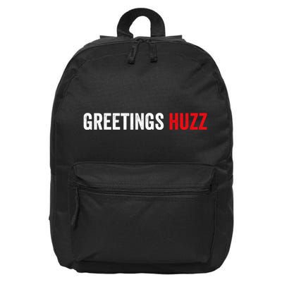 Greetings Huzz Funny Gen Z Gen Alpha Slang Meme 16 in Basic Backpack