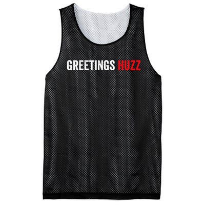 Greetings Huzz Funny Gen Z Gen Alpha Slang Meme Mesh Reversible Basketball Jersey Tank