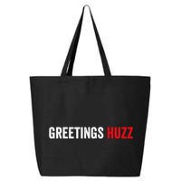 Greetings Huzz Funny Gen Z Gen Alpha Slang Meme 25L Jumbo Tote