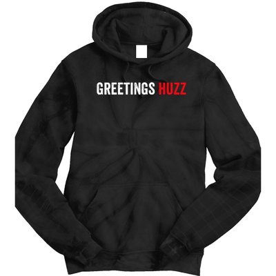 Greetings Huzz Funny Gen Z Gen Alpha Slang Meme Tie Dye Hoodie