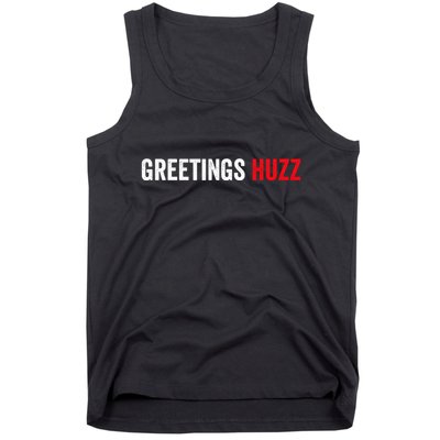 Greetings Huzz Funny Gen Z Gen Alpha Slang Meme Tank Top