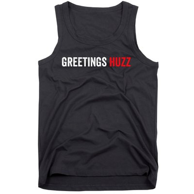 Greetings Huzz Funny Gen Z Gen Alpha Slang Meme Tank Top