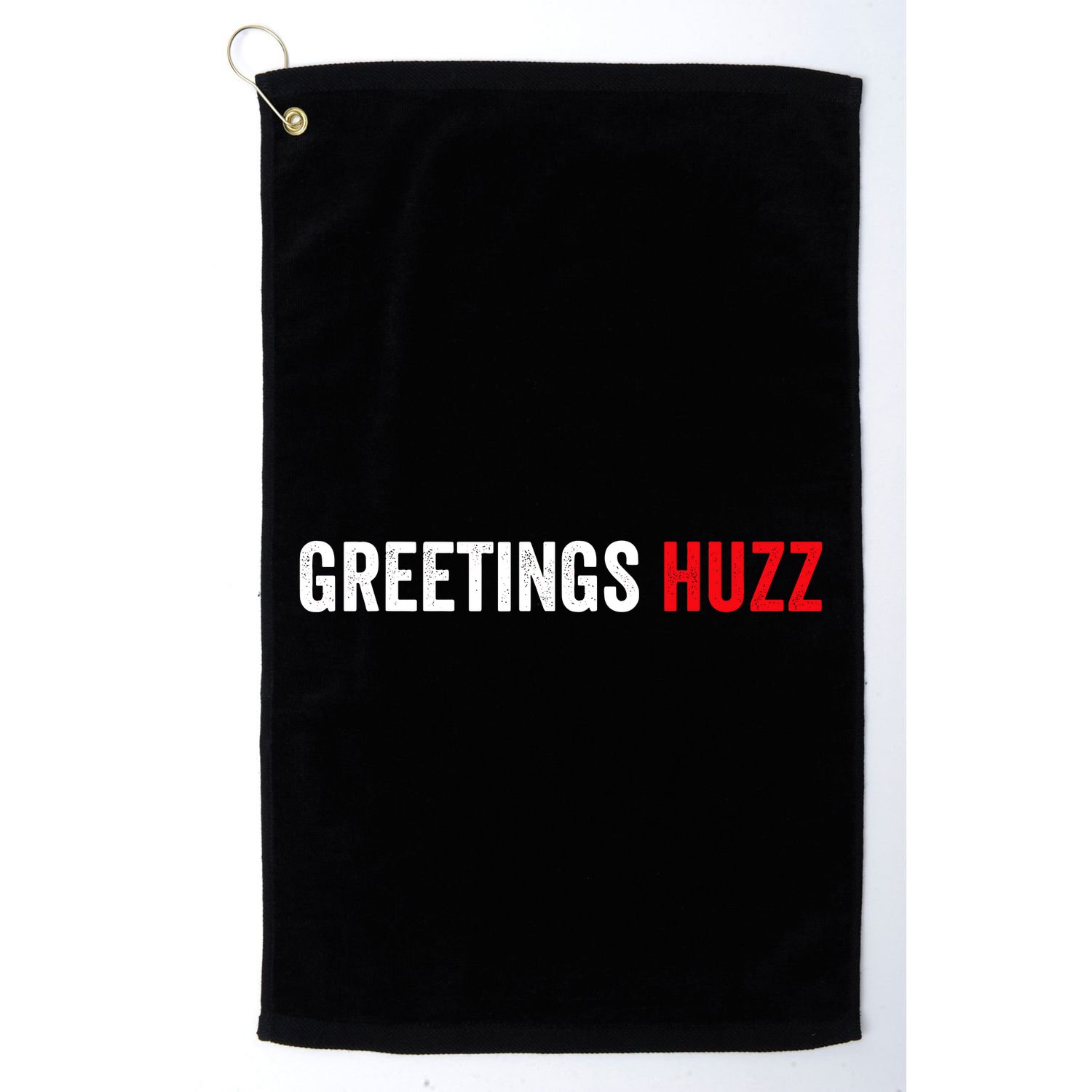 Greetings Huzz Funny Gen Z Gen Alpha Slang Meme Golf Towel