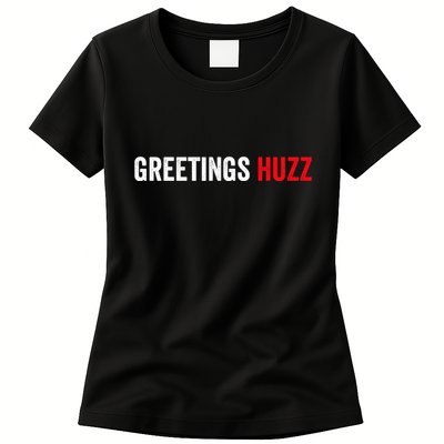 Greetings Huzz Funny Gen Z Gen Alpha Slang Meme Womens T-Shirt