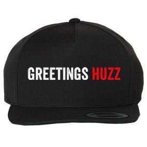 Greetings Huzz Funny Gen Z Gen Alpha Slang Meme Wool Snapback Cap