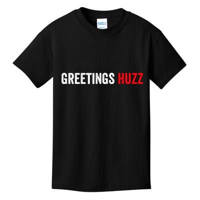 Greetings Huzz Funny Gen Z Gen Alpha Slang Meme Kids T-Shirt