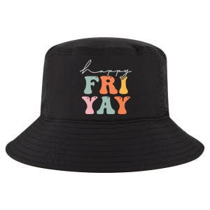 Groovy Happy Fri-yay! Teachers Weekend Friday Teacher TGIF Cool Comfort Performance Bucket Hat