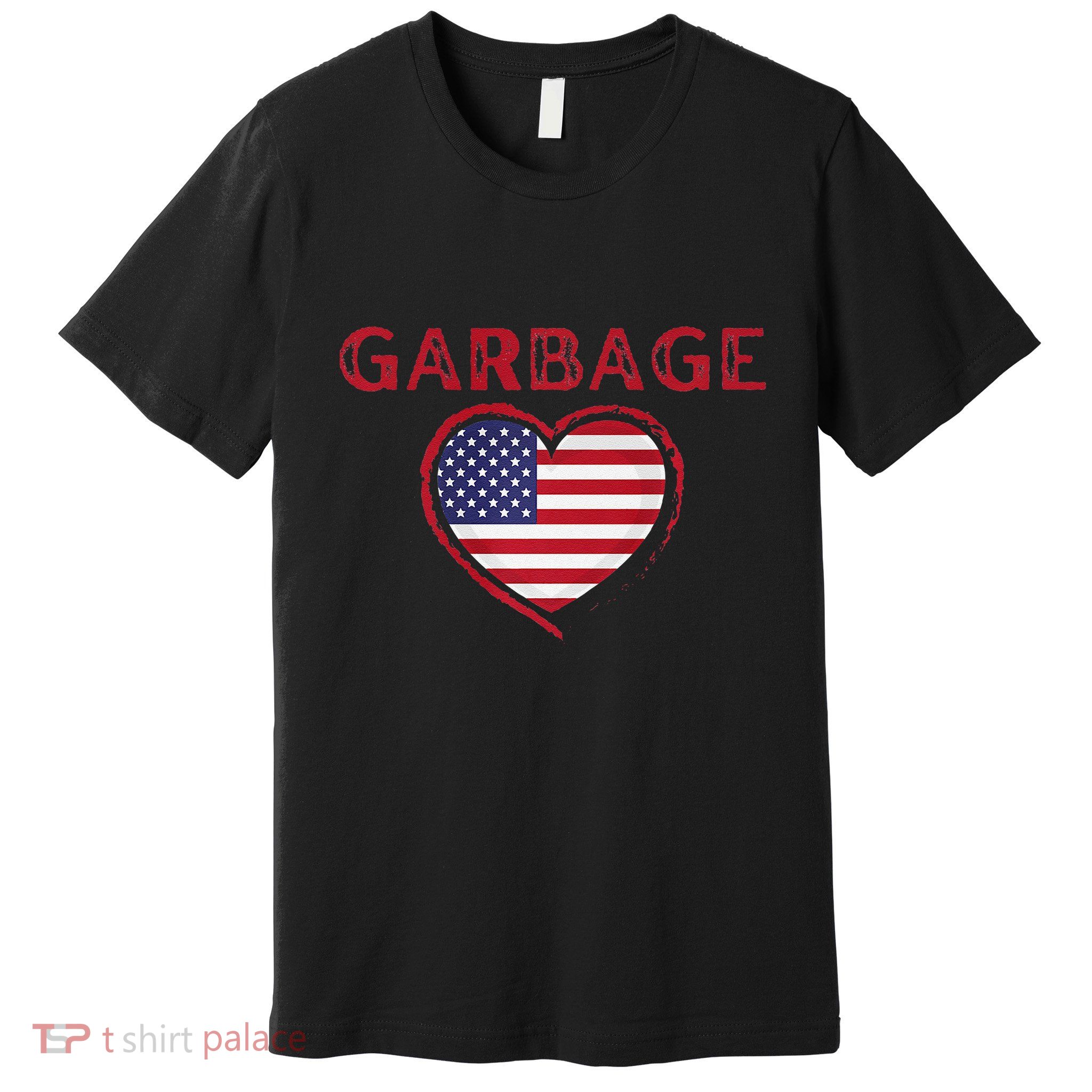 Garbage Heart Flag Usa Premium Premium T-Shirt
