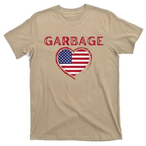 Garbage Heart Flag Usa Premium T-Shirt