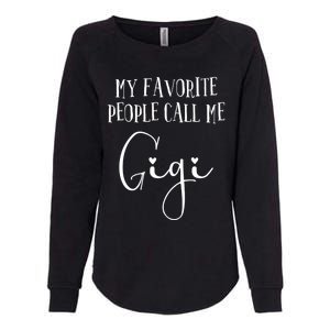 Gigi Heart For Grandma Christmas Birthday MotherS Day Womens California Wash Sweatshirt