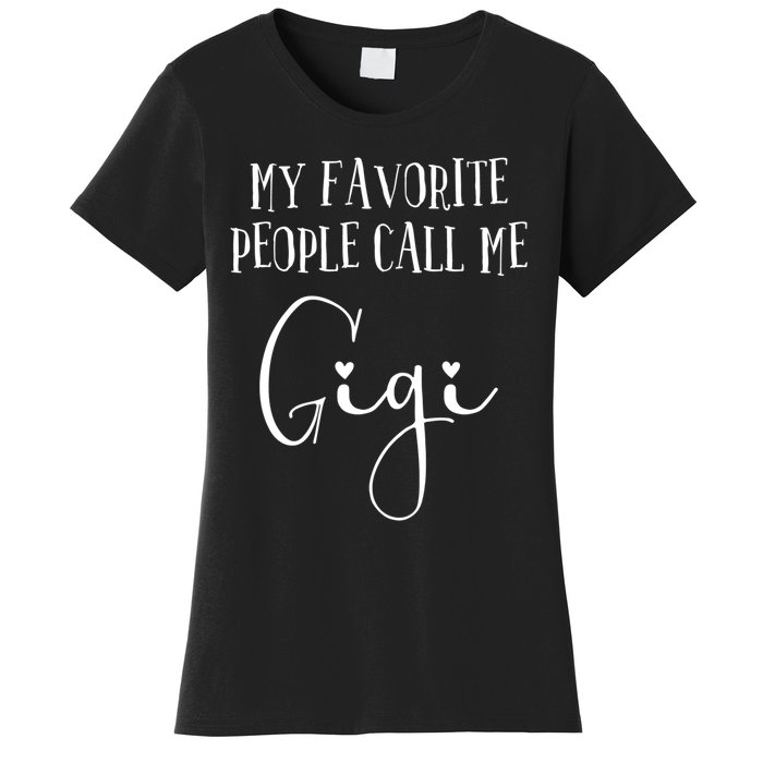 Gigi Heart For Grandma Christmas Birthday MotherS Day Women's T-Shirt