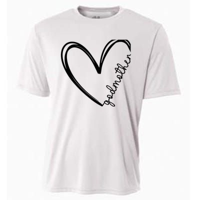 Godmother Heart For Mother Day Wo Cooling Performance Crew T-Shirt