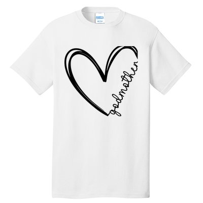 Godmother Heart For Mother Day Wo Tall T-Shirt