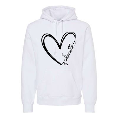 Godmother Heart For Mother Day Wo Premium Hoodie