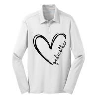 Godmother Heart For Mother Day Wo Silk Touch Performance Long Sleeve Polo