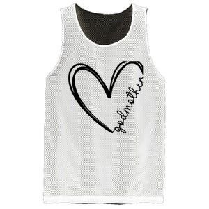 Godmother Heart For Mother Day Wo Mesh Reversible Basketball Jersey Tank