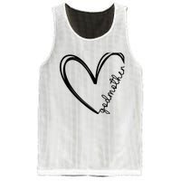 Godmother Heart For Mother Day Wo Mesh Reversible Basketball Jersey Tank