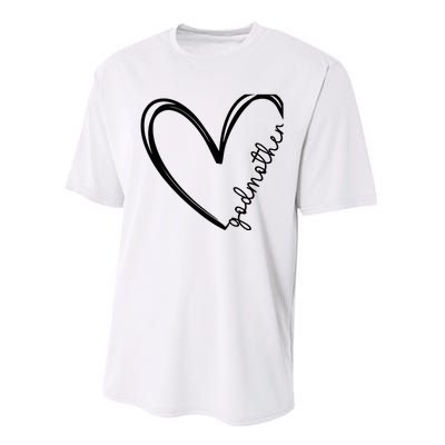 Godmother Heart For Mother Day Wo Performance Sprint T-Shirt