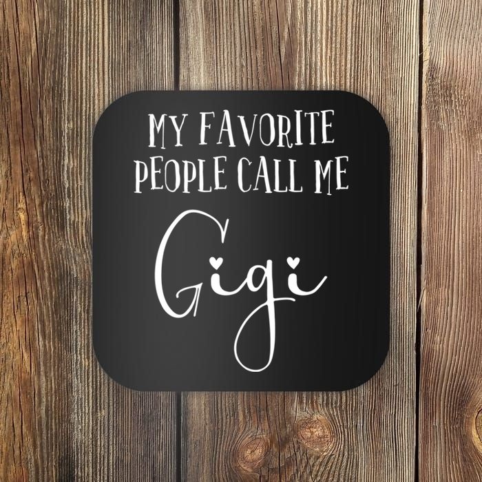 Gigi Heart For Women Grandma Christmas Birthday Mother's Day Gift Coaster