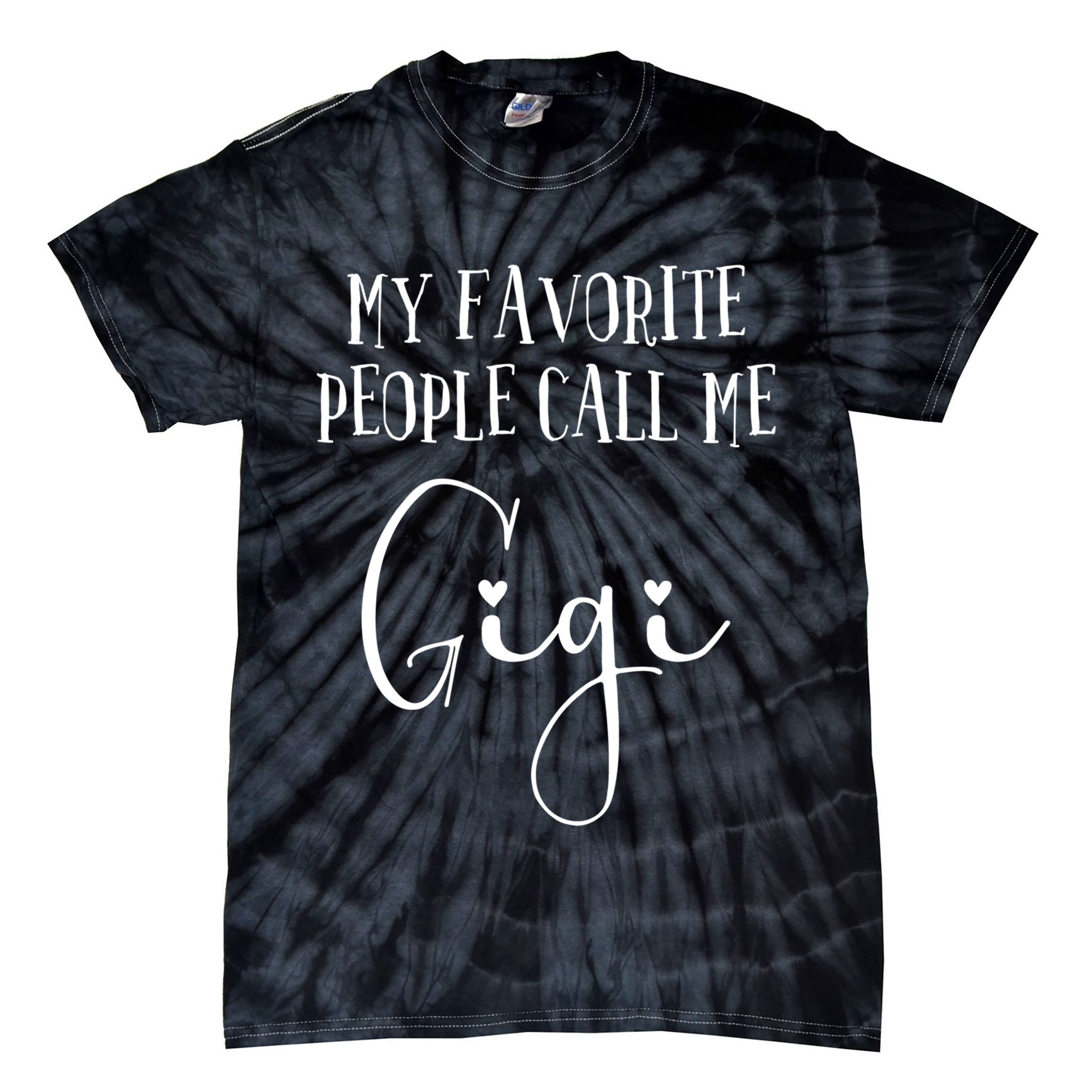 Gigi Heart For Women Grandma Christmas Birthday Mother's Day Gift Tie-Dye T-Shirt